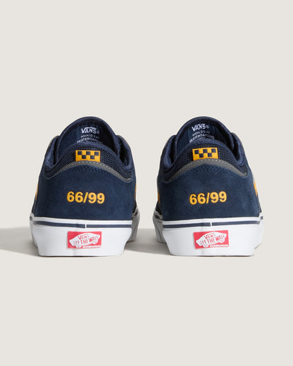 Vans Skate Rowley Shoe in Navy Blue / Yellow