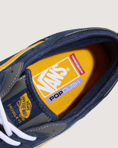 Vans Skate Rowley Shoe in Navy Blue / Yellow