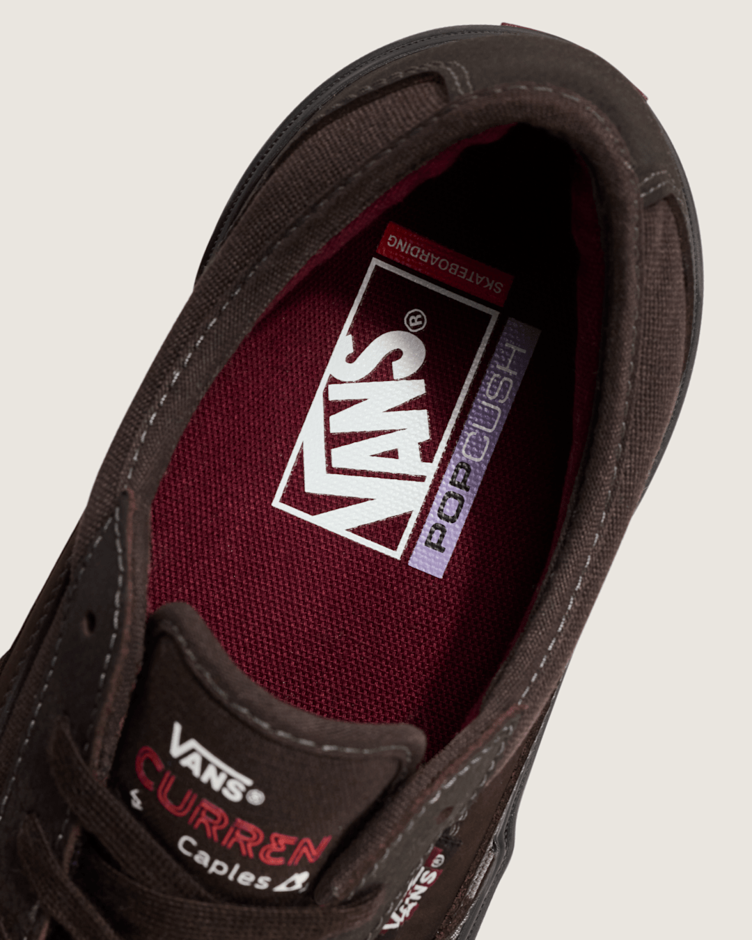 Vans Skate Curren Caples Shoe in Dark Brown