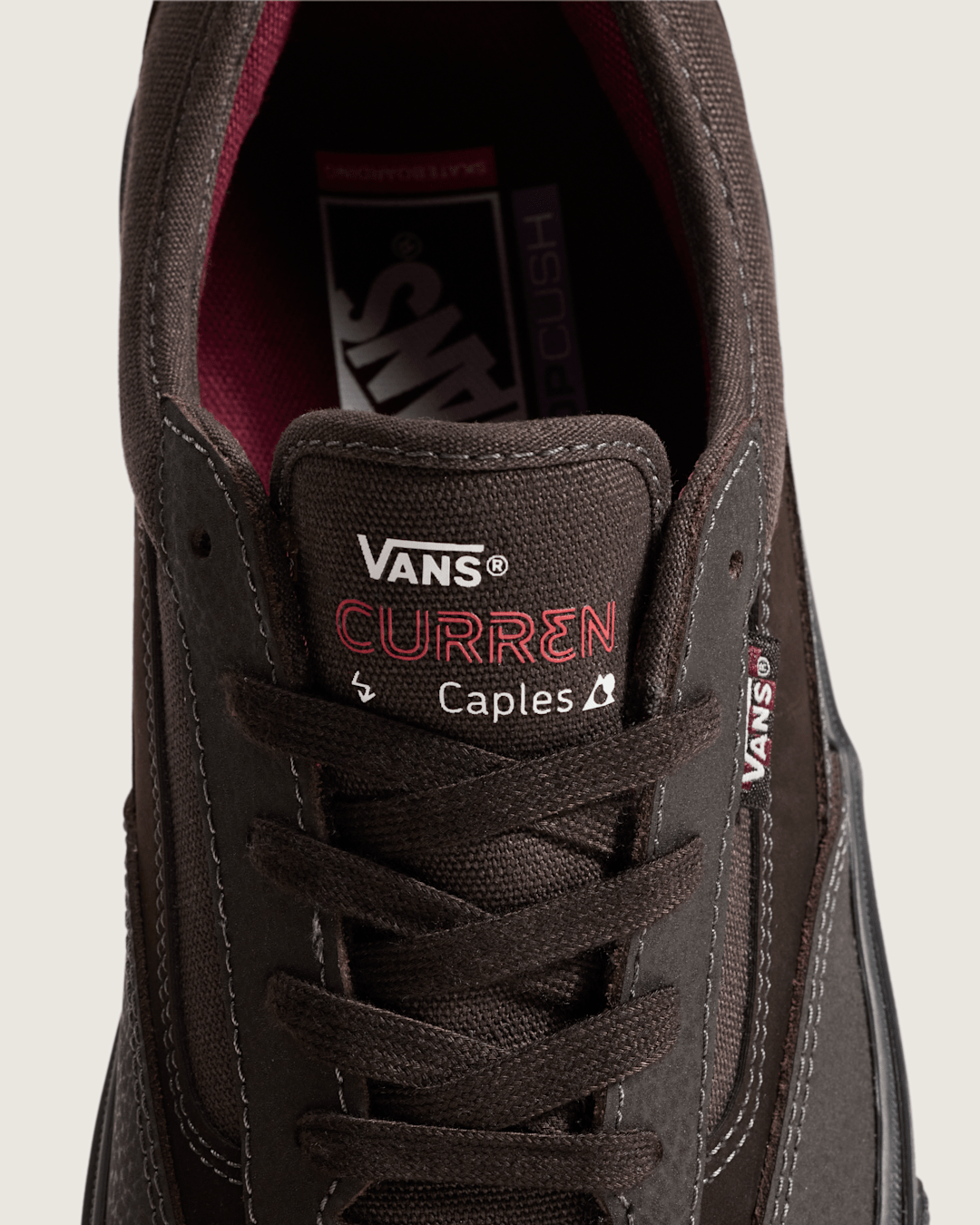 Vans Skate Curren Caples Shoe in Dark Brown