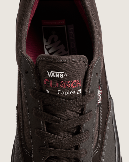 Vans Skate Curren Caples Shoe in Dark Brown