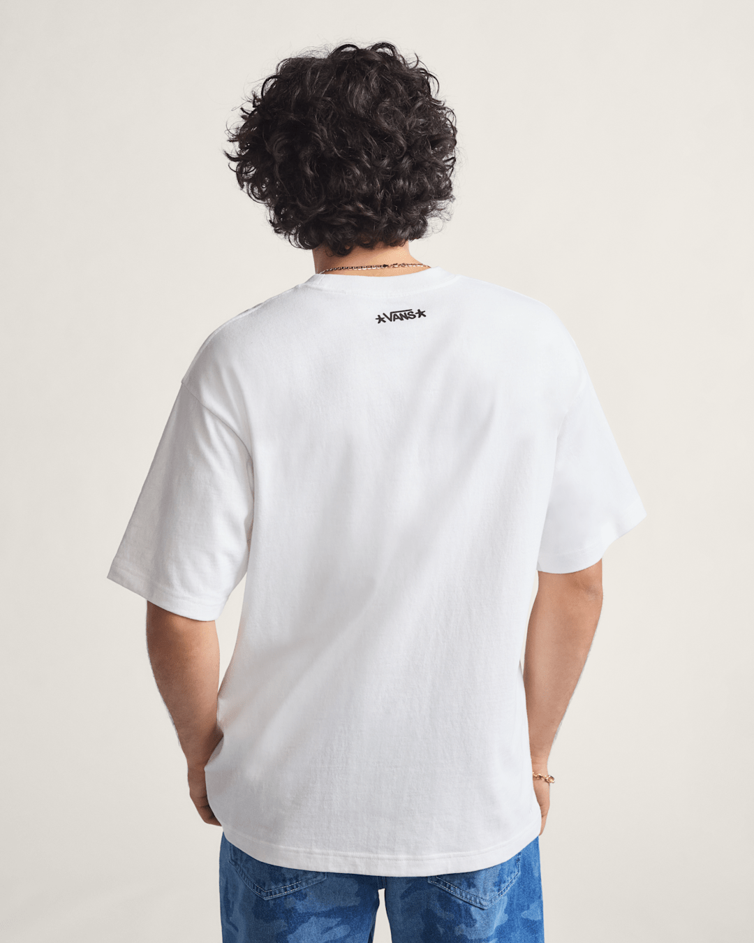 Vans Skate Curb T-Shirt by Atiba Jefferson in Atiba White