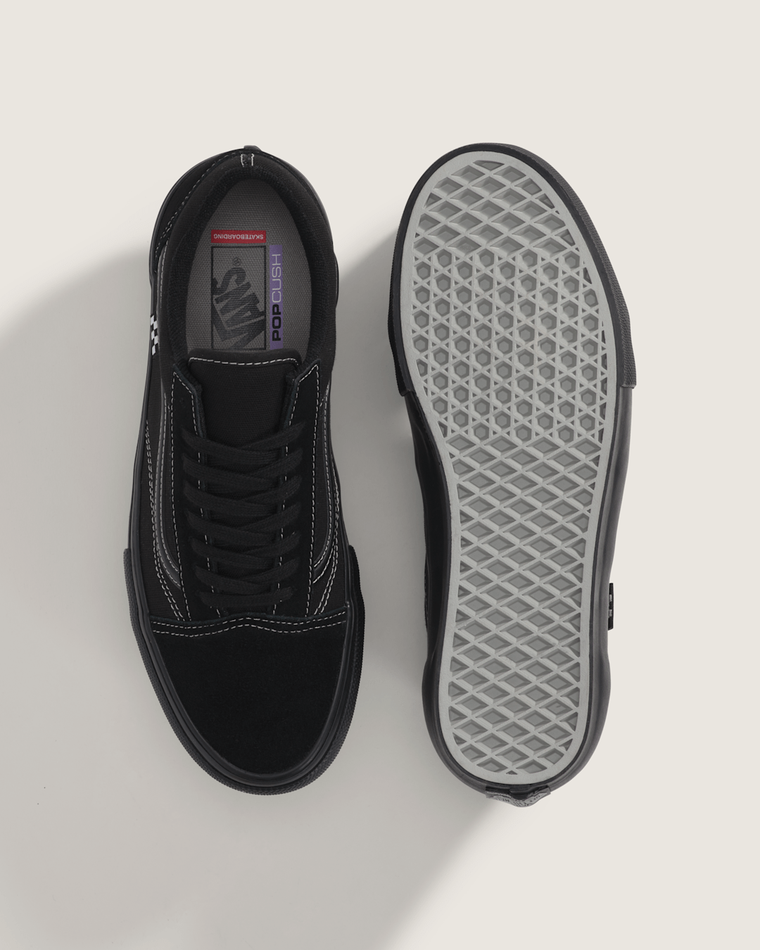 Vans Skate Old Skool Shoe in Black / Grey