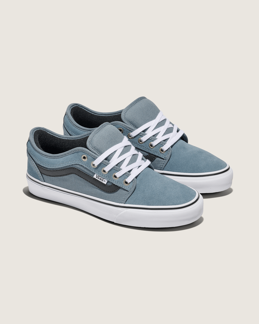 Vans Skate Chukka Low Sidestripe Shoe in Slate Blue / Navy