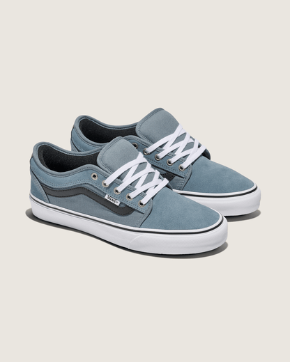 Vans Skate Chukka Low Sidestripe Shoe in Slate Blue / Navy