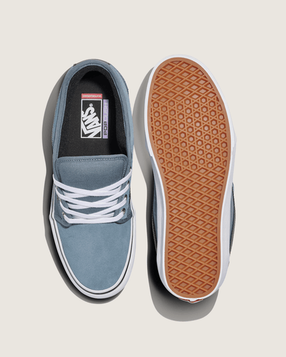 Vans Skate Chukka Low Sidestripe Shoe in Slate Blue / Navy