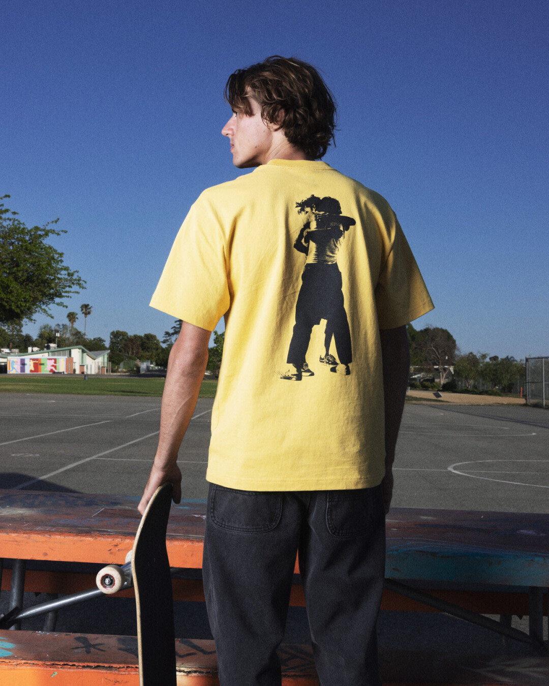 Vans Skate Hug T-Shirt by Atiba Jefferson in Atiba Spicy Mustard Yellow