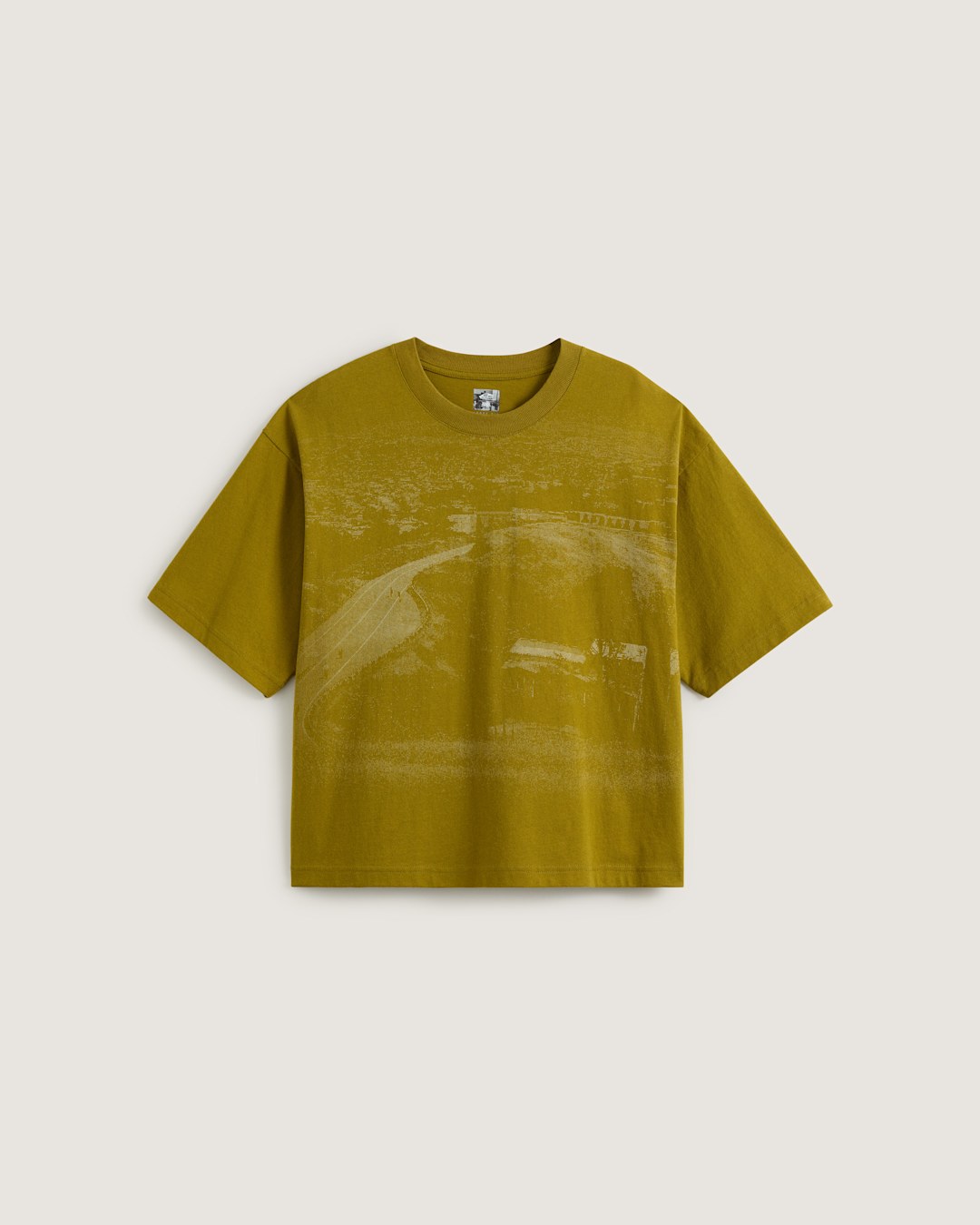 Vans Skate Hillz Bomb Short T-Shirt by Atiba Jefferson in Atiba Burnt Gold Yellow