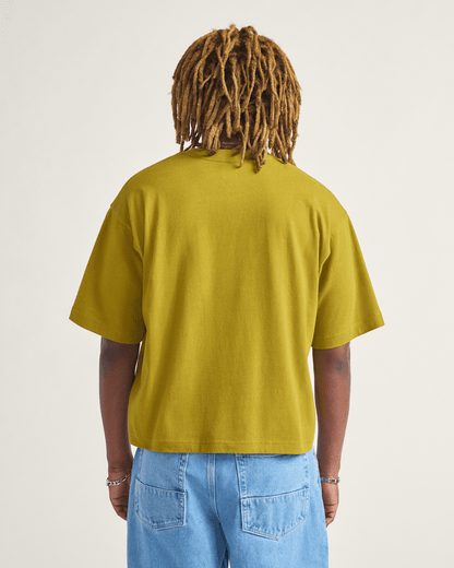 Vans Skate Hillz Bomb Short T-Shirt by Atiba Jefferson in Atiba Burnt Gold Yellow