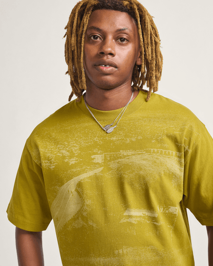 Vans Skate Hillz Bomb Short T-Shirt by Atiba Jefferson in Atiba Burnt Gold Yellow