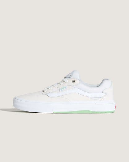 Vans Skate Kyle Walker Wafflecup Shoe in White / Mint Green