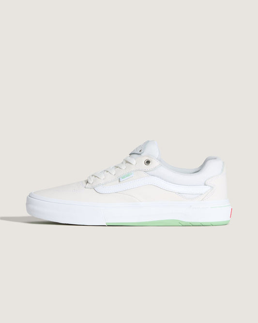 Vans Skate Kyle Walker Wafflecup Shoe in White / Mint Green