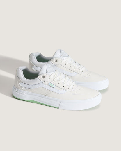 Vans Skate Kyle Walker Wafflecup Shoe in White / Mint Green