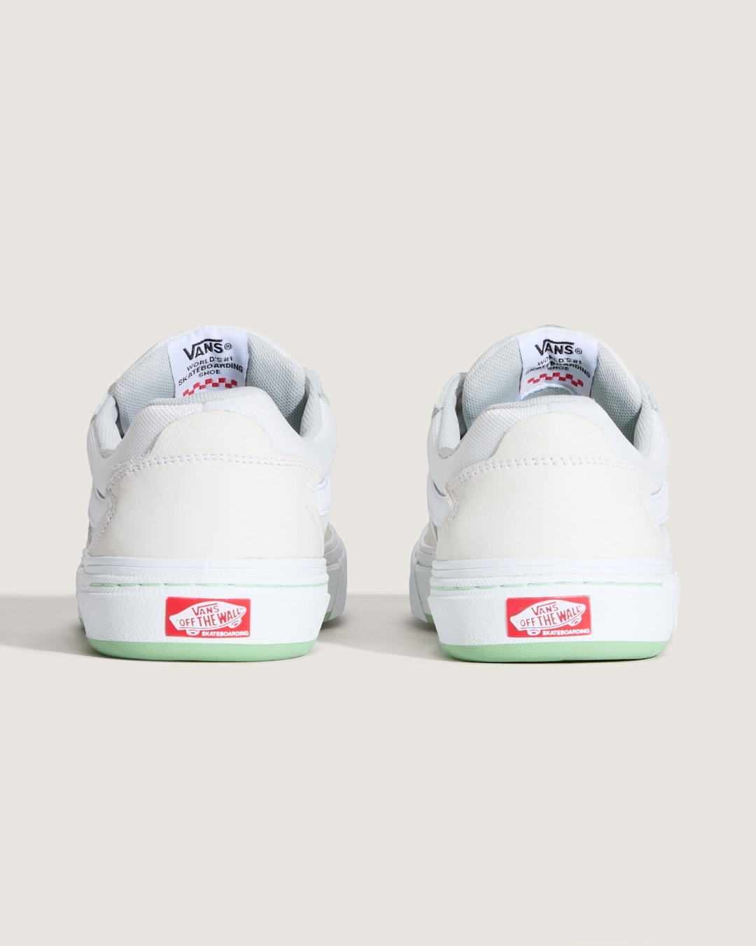 Vans Skate Kyle Walker Wafflecup Shoe in White / Mint Green