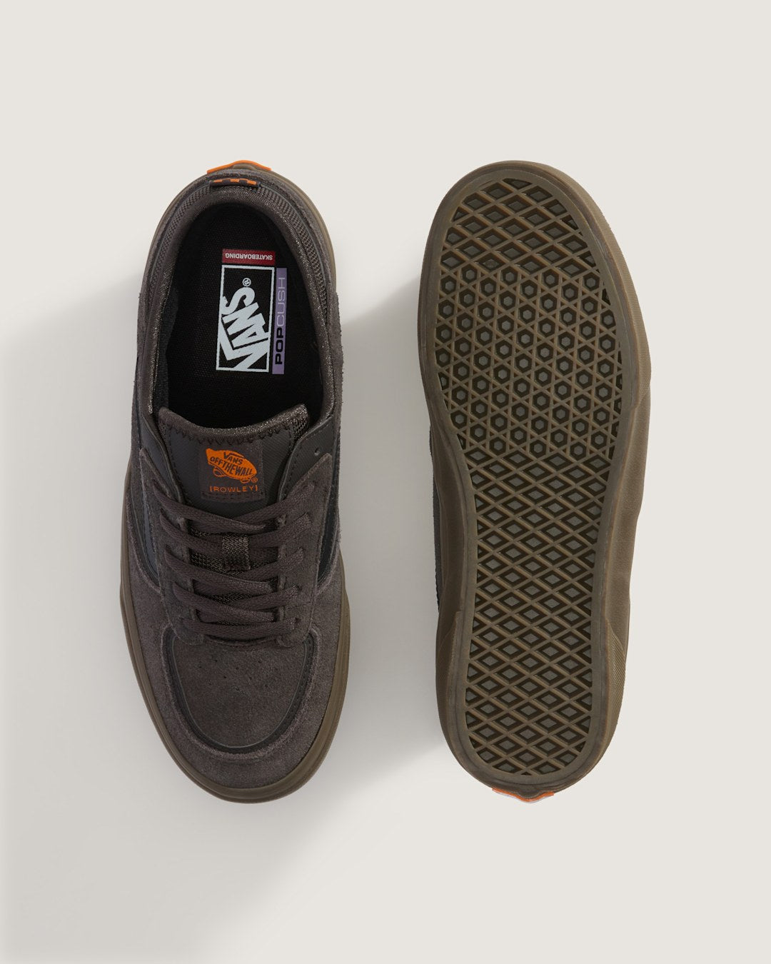 Vans Skate Rowley Gum Shoe in Brown