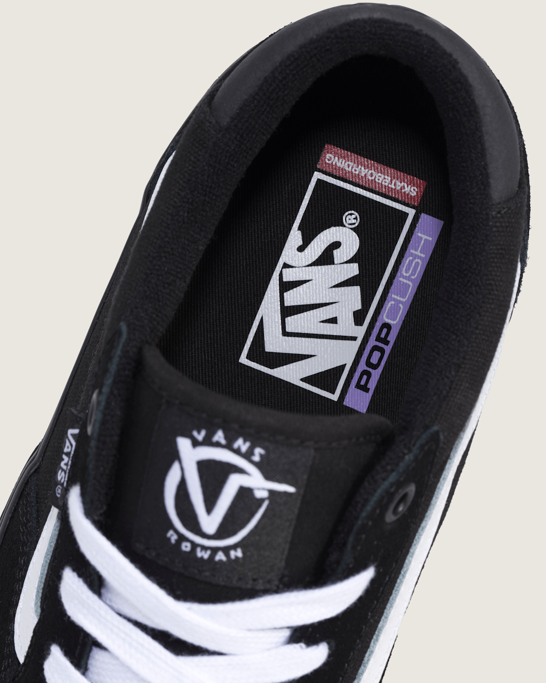 Vans Skate Rowan Shoe in Black