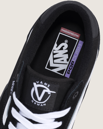 Vans Skate Rowan Shoe in Black