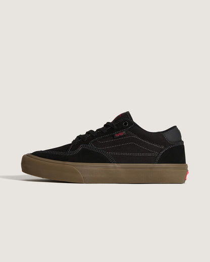 Vans Skate Rowan Gum Shoe in Black