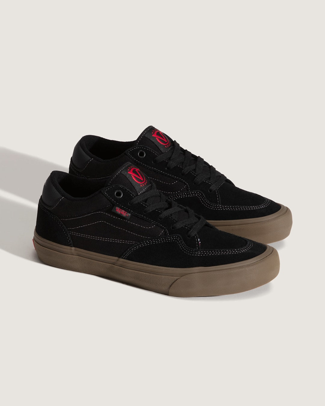Vans Skate Rowan Gum Shoe in Black