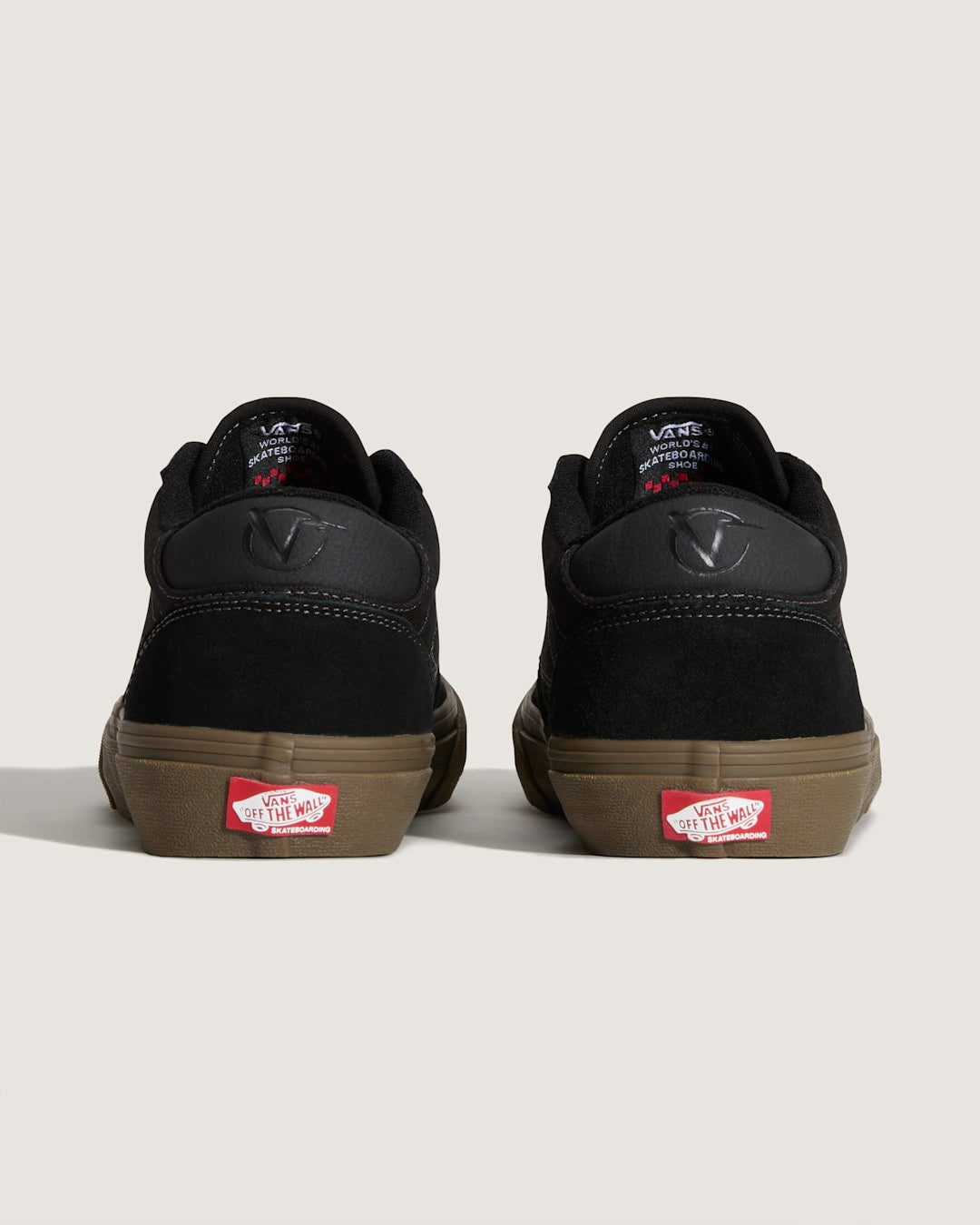 Vans Skate Rowan Gum Shoe in Black