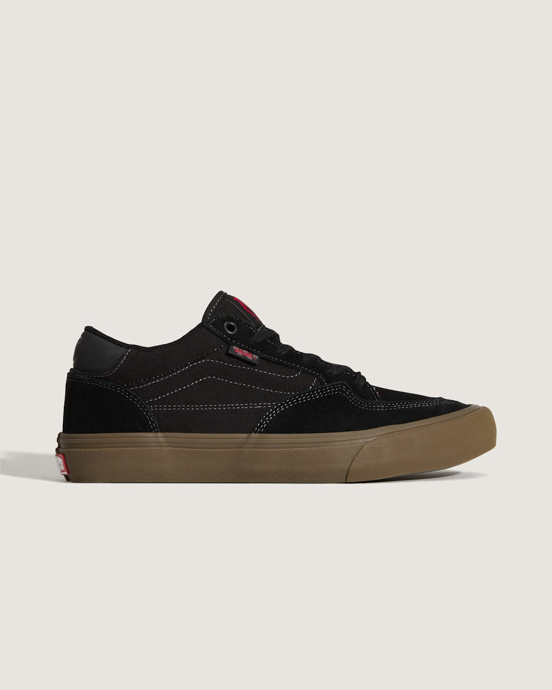 Vans Skate Rowan Gum Shoe in Black