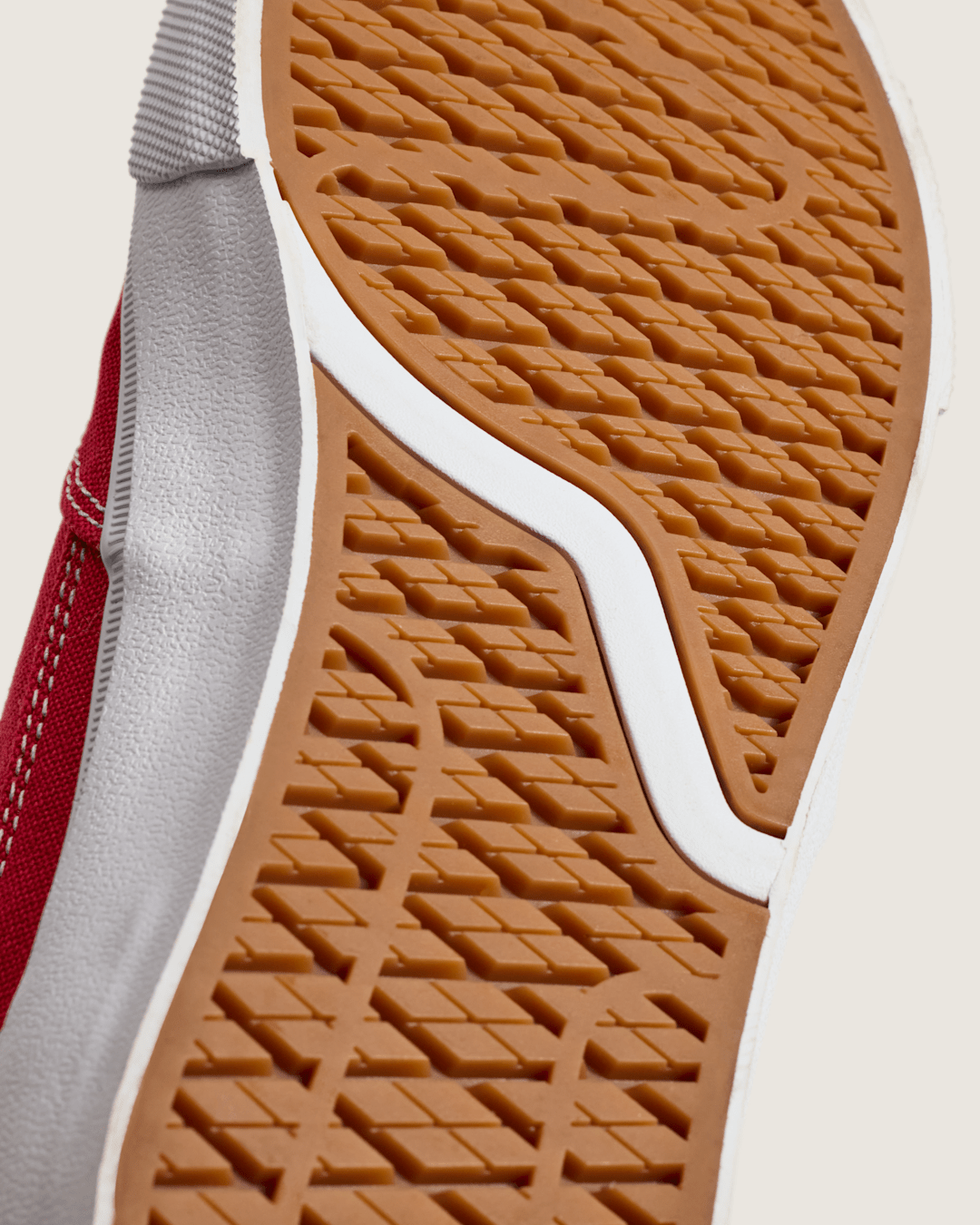 Vans Skate Curren Caples Shoe in Red / White