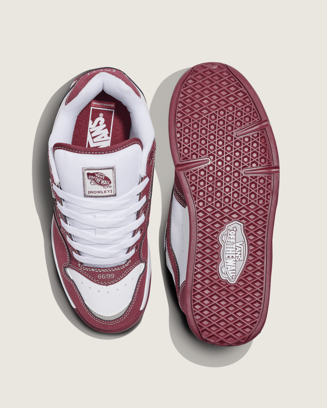 Vans Rowley XLT Shoe in Port Royale Red / White