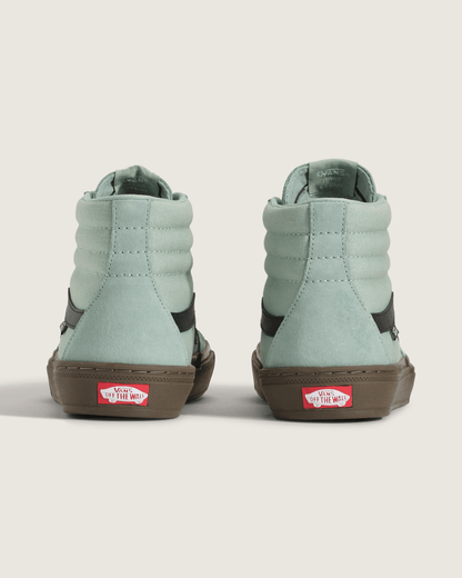 Vans BMX Sk8-Hi Gum Shoe in Grey / Olive Green