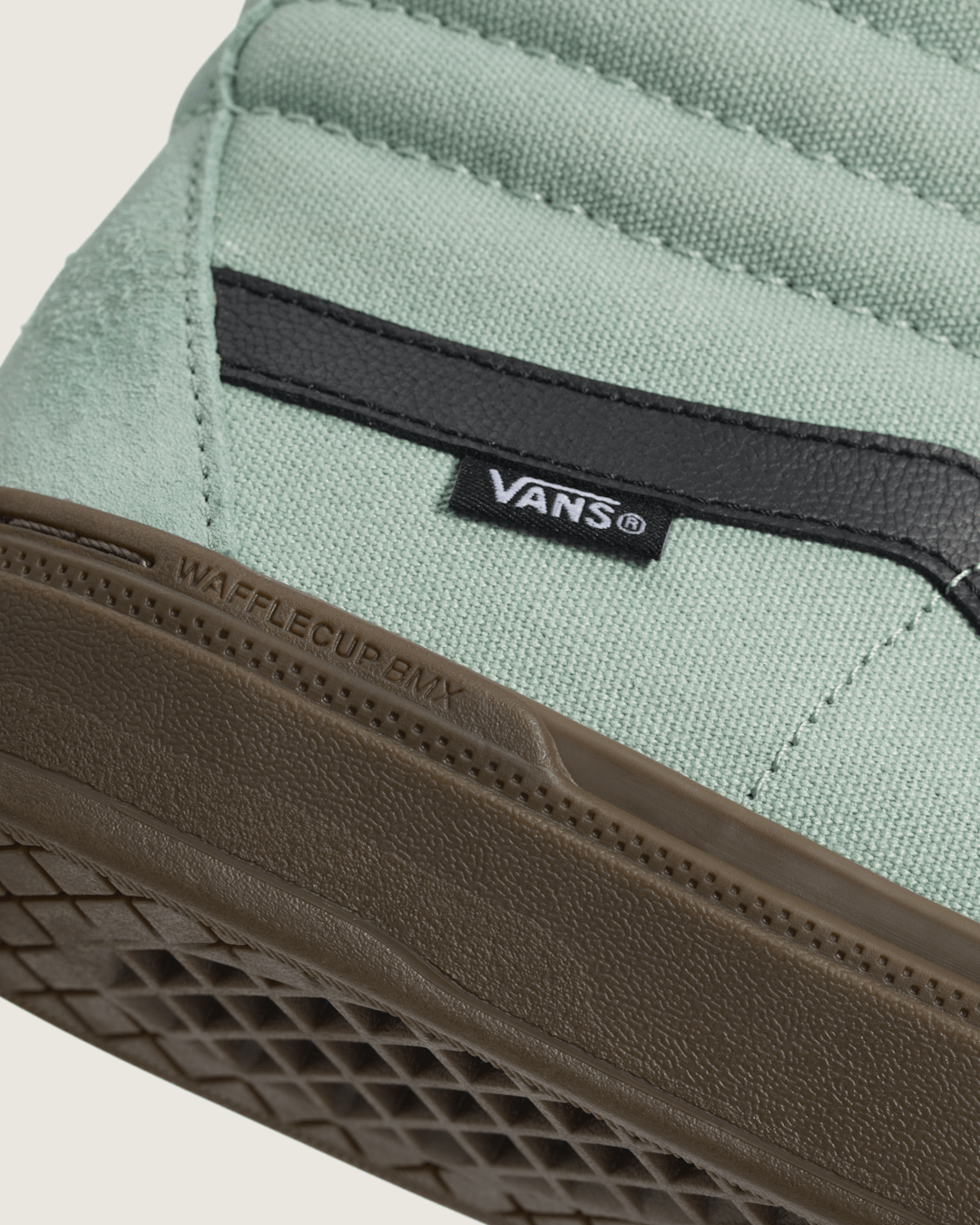 Vans BMX Sk8-Hi Gum Shoe in Grey / Olive Green