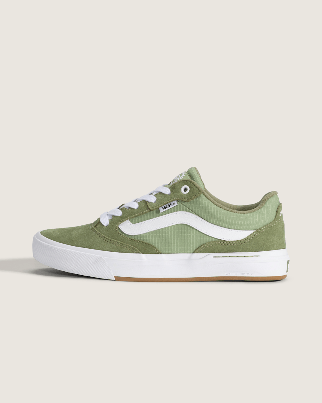 Vans BMX Proof Wafflecup Shoe in Olive Green / White