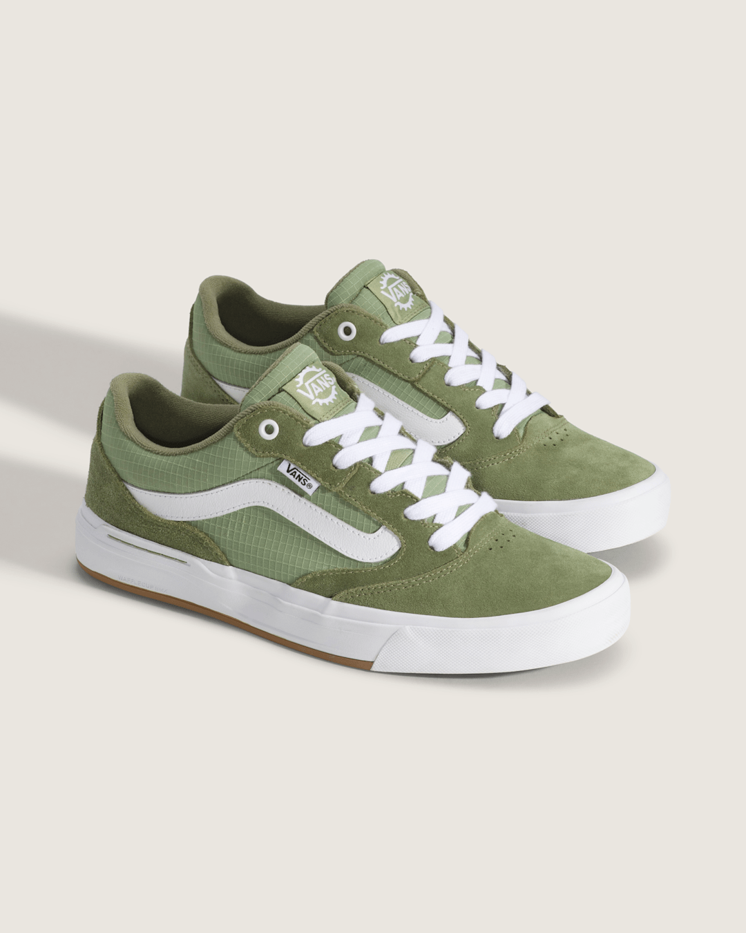 Vans BMX Proof Wafflecup Shoe in Olive Green / White