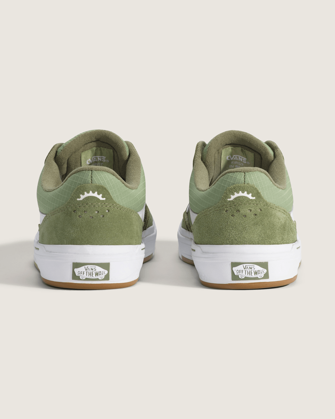 Vans BMX Proof Wafflecup Shoe in Olive Green / White