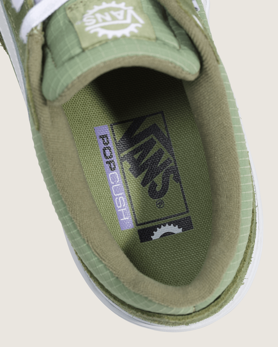 Vans BMX Proof Wafflecup Shoe in Olive Green / White
