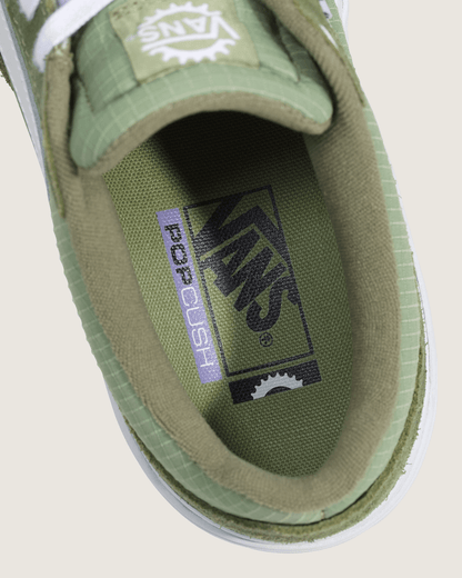 Vans BMX Proof Wafflecup Shoe in Olive Green / White