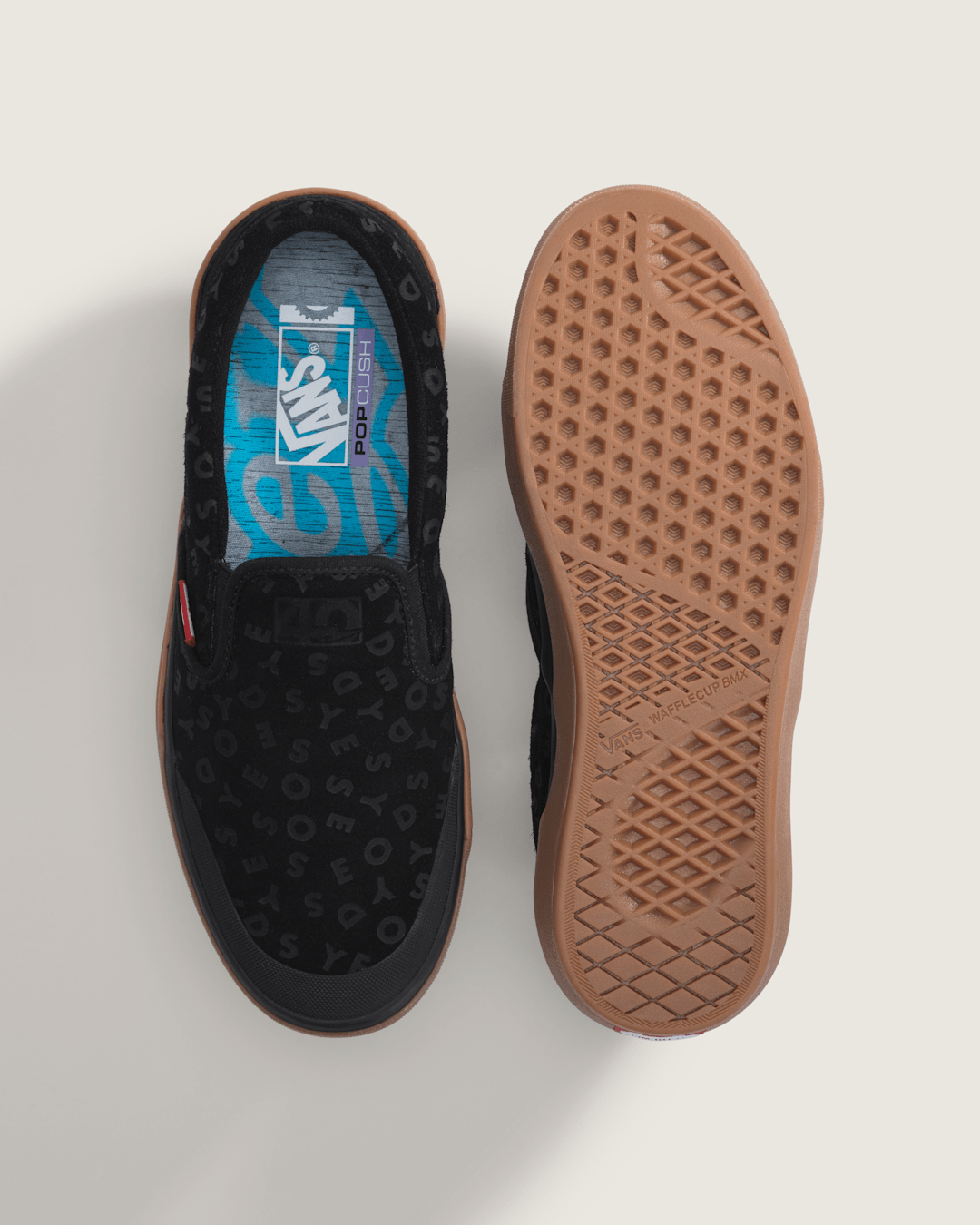 Vans Vans X Odyssey BMX Classic Slip-On WaffleCup Shoe in Odyssey Black / Red