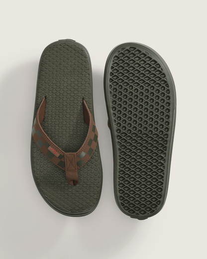 Vans La Costa Lite Sandal in Obsidian Fern Green