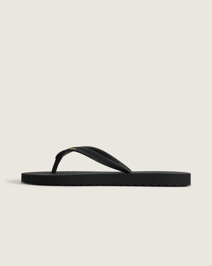 Vans Makena Sandal in Black / Gold Yellow