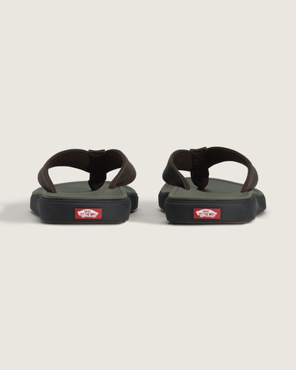 Vans Seabrook Sandal in Demitasse Brown / Grape Leaf Green