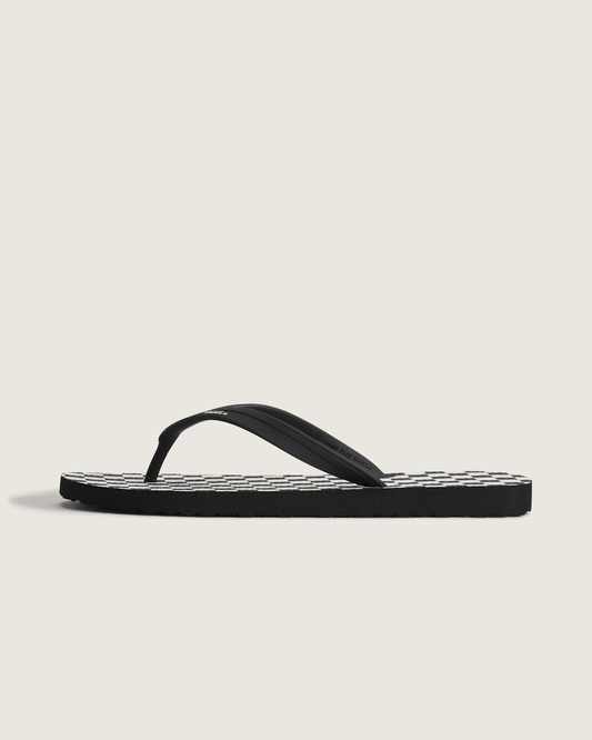 Vans Makena Checkerboard Sandal in Checkerboard Black / Marshmallow White