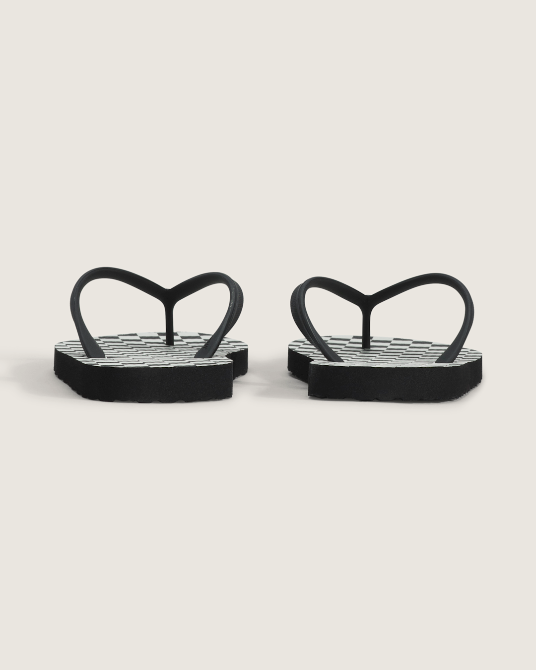 Vans Makena Checkerboard Sandal in Checkerboard Black / Marshmallow White