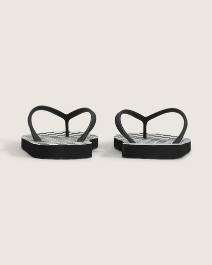 Vans Makena Checkerboard Sandal in Checkerboard Black / Marshmallow White