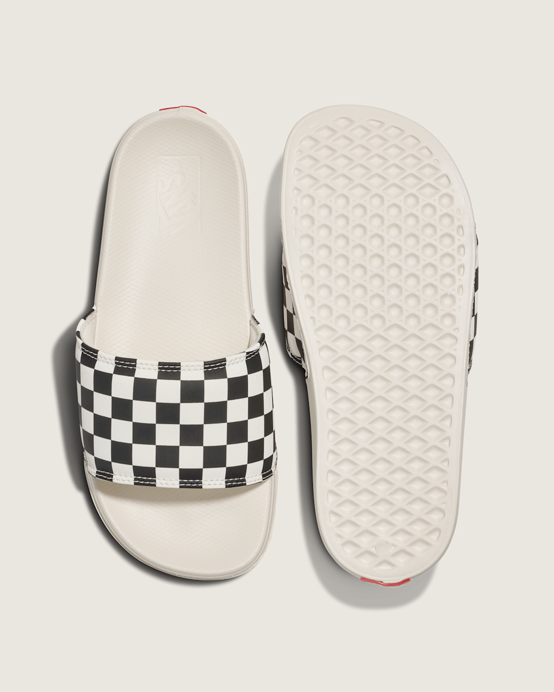 Vans La Costa Checkerboard Slide in Checkerboard Black / White