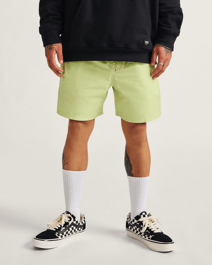 Vans Primary Solid Elastic 17'' Boardshorts in Shadow Lime Green