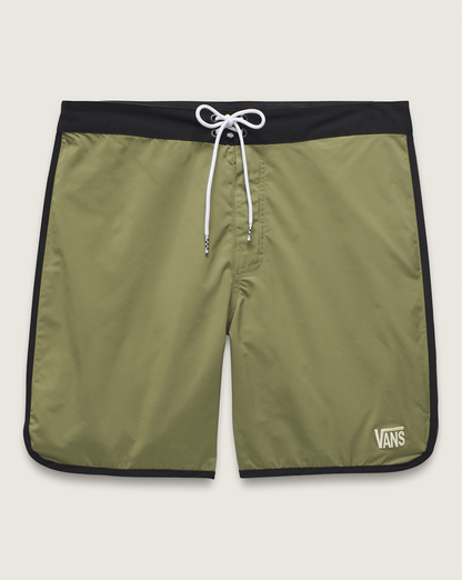 Vans Everride Scalloped 18'' Boardshorts in Loden Green / Black