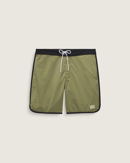 Vans Everride Scalloped 18'' Boardshorts in Loden Green / Black