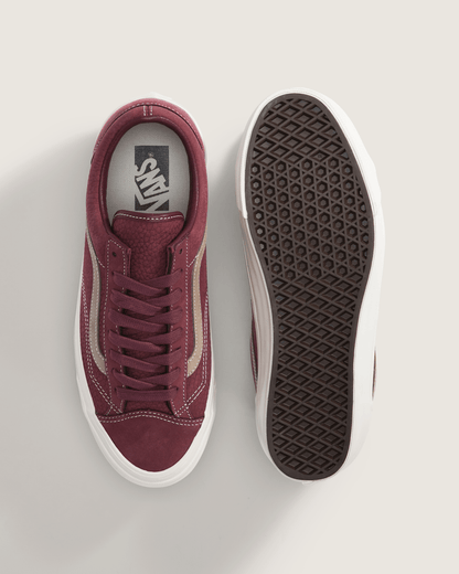 Vans Premium Old Skool Shoe in Port Royale Red