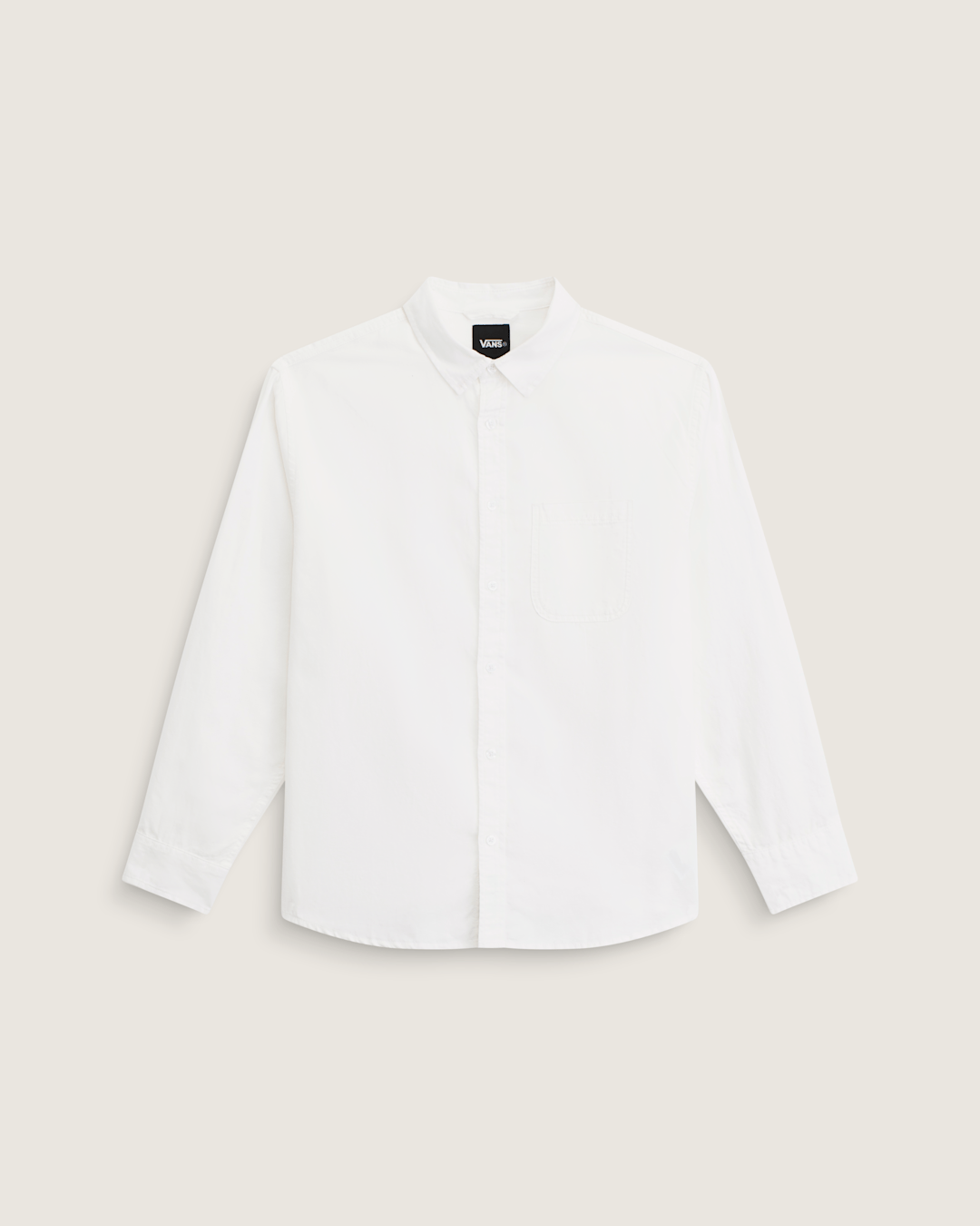 Vans Lawson Solid Oxford Long Sheeve Shirt in White