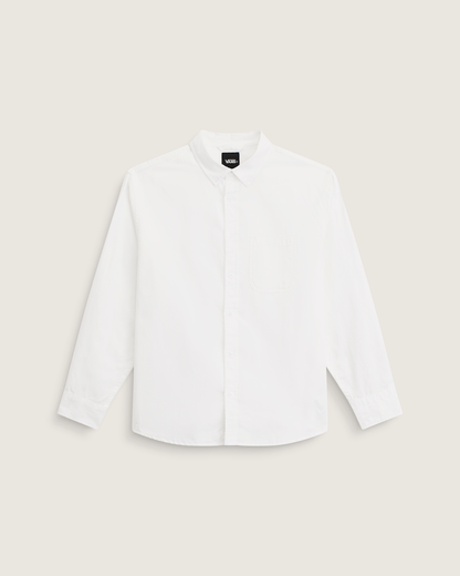 Vans Lawson Solid Oxford Long Sheeve Shirt in White