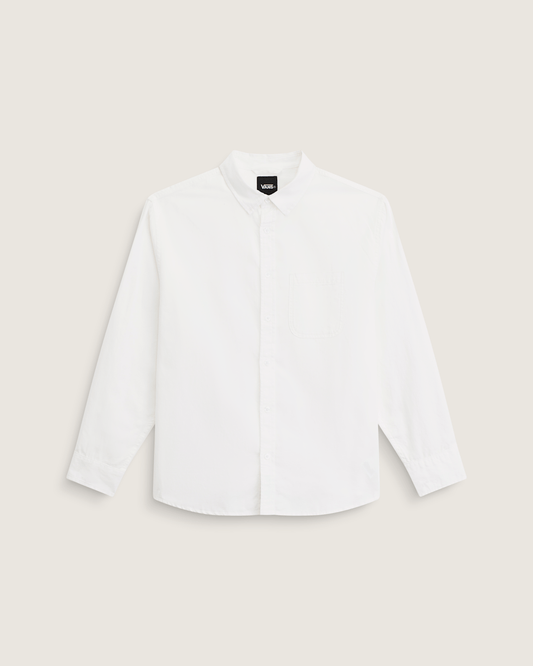 Vans Lawson Solid Oxford Long Sheeve Shirt in White