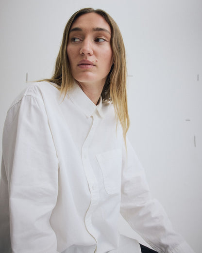 Vans Lawson Solid Oxford Long Sheeve Shirt in White
